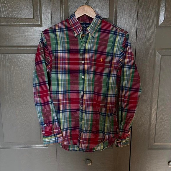 Polo Ralph Lauren Other - polo Ralph Lauren plaid long sleeve polo  Size L  plaid spring summer